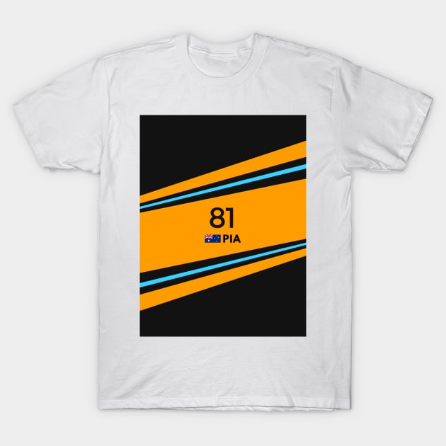 F1 2023 - #81 Piastri T-Shirt by sednoid